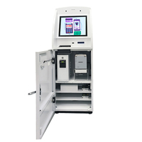 Kiosque de caisse automatique Facial 7/24 à vendre en espèces et par carte avec terminal d'encodeur de carte