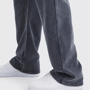 Pantalon de survêtement vintage personnalisé à taille haute pour hommes, lavé à l'acide, en coton, de haute qualité, nouveau design - Product Image 5