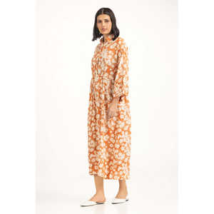 ชุดลำลอง WM-DRS-WS25-701 คอปกสี่เหลี่ยม เอวยางยืด ตกแต่งซิป ระบายอากาศได้ดี โปร่งแสง สำหรับสาวออฟฟิศ ทรงปกติ - Product Image 3