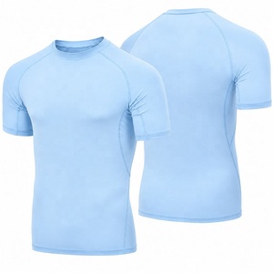 <b>Men's</b> Long Sleeve <b>Compression</b> Athletic Top Slim Fit Crew Neck Stretch Fabric Unisex MMA Rash Guard Anti-Bacterial Anti-UV Quick - Product Image 4