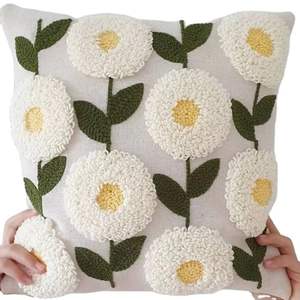 Fundas de almohada de tela de lino natural elegante, decoración para sala de estar y dormitorio, estilo transpirable, cojines decorativos de bajo precio - Product Image 3