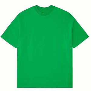 เสื้อยืดโอเวอร์ไซส์สำหรับผู้ชายผ้าคอตตอน220gsm โอเวอร์ไซส์ไหล่ตกสไตล์ใหม่ผ้าคอตตอน100% - Product Image 4