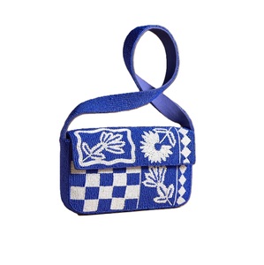Sac à main de fête en perles de rocaille, broderie artistique, sac à main en perles de rocaille fait à la main, broderie en perles, sac à main à bandoulière - Product Image 3