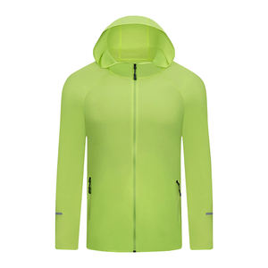 Chaqueta Deportiva Cortavientos Ligera de Primavera/Otoño con Logotipo Personalizado, Chaqueta con Capucha y Cierre de Cremallera, Anorak Deportivo 100% Algodón - Product Image 6