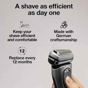 Paquete de 2 cabezales de repuesto eléctricos para afeitadoras, accesorios para afeitadoras eléctricas de doble cuchilla rotatoria, alimentación USB, lavables para cuerpo y rostro - Product Image 6