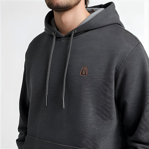 Sweat à capuche d'hiver lourd en polyester/nylon de 370 g |   Pull-over imperméable et respirant, impression numérique, broderie, logo personnalisé OEM/ODM - Product Image 3