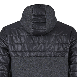 Chaqueta acolchada ligera personalizable para invierno al aire libre a prueba de viento transpirable cuello levantado cómodo cierre de cremallera de lona sólido - Product Image 5