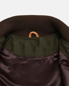 Chaqueta Varsity de Alta Calidad para Hombre y Mujer, Cuerpo de Lana, Mangas de Cuero Genuino, Ropa de Invierno, Chaqueta Varsity Elegante e Inteligente 2024 - Product Image 4