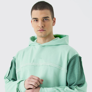 Sweat à capuche unisexe 100% coton Basics pull avec coupe ample motif solide automne hiver décontracté Streetwear pour les couples - Product Image 3