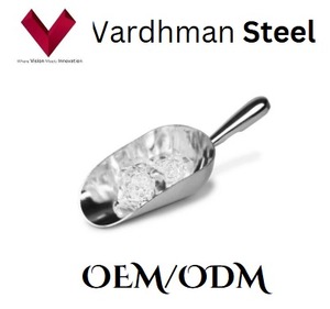 Pala de hielo de acero inoxidable de gran oferta, cuchara de metal duradera y ecológica para servir y recoger hielo - Product Image 4