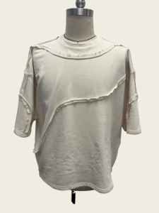 เสื้อยืดผ้าฝ้ายล้วนย้อนยุคสำหรับผู้ชายเสื้อยืดดีไซน์รูรับน้ำหนัก220กรัม - Product Image 2