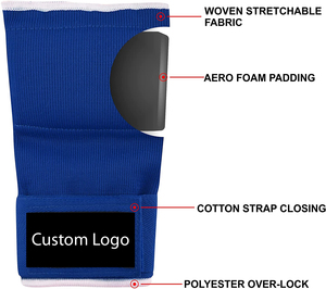 Envoltura de mano elástica de alta calidad Guantes interiores de gel de boxeo acolchados Envolturas rápidas Kickboxing Muay Thai MMA Vendaje Estampado de entrenamiento - Product Image 3