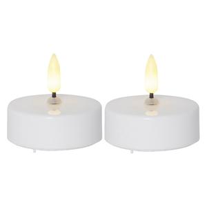 <b>STAR</b> TRADING Set of 2 <b>LED</b> Maxi Tealight 'Flame' Candles Flameless & <b>LED</b> Options - Product Image 1