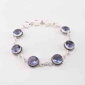 Pulsera de Plata de Ley 925 con Circonita, de Lujo y Alta Calidad para Mujer, Regalo de Piedra Natal de Septiembre - Product Image 3