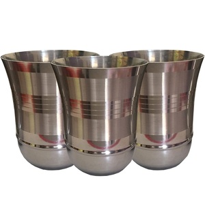 Gobelets en métal incassables en verre de tasse à boire en acier inoxydable de qualité supérieure réutilisables écologiques sans BPA pour le voyage de bière de jus d'eau - Product Image 4