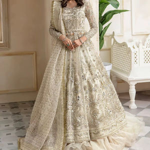 2025 superventas vestido de fiesta Formal sin costuras nuevo diseñador longitud Regular Salwar Kameez vestido trabajo a mano indio paquistaní - Product Image 1