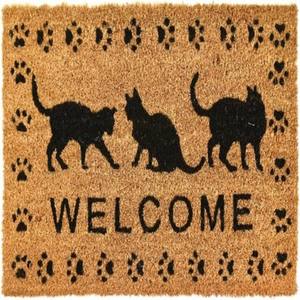 PVC Backed Coir <b>Mat</b> Solid Color Natural Printed Machine Made Modern Durable <b>Anti</b> <b>Slip</b> Washable Eco-Friendly Outdoor Indoor Home - Product Image 1