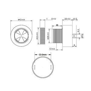 24 V MDF35A29ER บัซเซอร์สำหรับสัญญาณเตือนภัย ไซเรน - Product Image 4