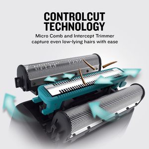 Rasoir électrique sans fil étanche pour hommes, tondeuse à grille pour utilisation humide et sèche avec chargement USB, longue autonomie et charge rapide pour barbes - IPX7 - Product Image 6