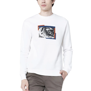 Sudadera de Hombre de Alta Calidad, Corte Ajustado, con Serigrafía / Sudadera Básica de Hombre con Serigrafía, Material Transpirable - Product Image 6