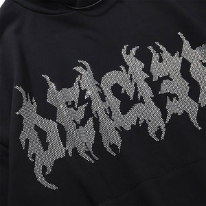 Sweat à capuche personnalisé pour hommes Performance Athletic Wear avec options DTG et DTF plus accent strass polaire lourde pour l'entraînement - Product Image 4