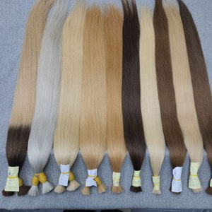 Extensiones de Cabello Humano Virgen Vietnamita Liso Natural a Granel, 100% Cabello Humano, 12-28 Pulgadas, Doble Trama a Máquina - Product Image 4