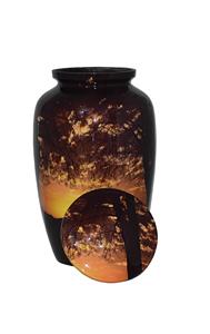 Urna de cremación de aluminio de estilo americano clásico para adultos Urna funeraria de metal para cenizas humanas Proveedor al por mayor - Product Image 2