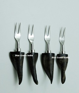 Cubiertos de Cuerno Natural a Precio Accesible, Nuevo Producto, Vajilla para el Hogar, Hotel, Restaurante, Juego de Cuchillo, Cuchara y Tenedor - Product Image 6