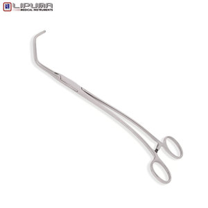 Pinzas Quirúrgicas Manuales Atraumáticas GLOVER DEBAKEY de 10'' (25cm) con Mordazas Anguladas y Vástago Curvo, Instrumentos Médicos de Acero Inoxidable - Product Image 5