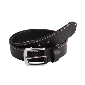 Belle ceinture en cuir de style américain vintage pour garçons Logo personnalisable en peau de vache avec boucle en acier - Product Image 3