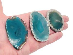 Tranche d'agate naturelle Offre Spéciale en vrac, cristal de géode naturelle, tranche d'agate brésilienne, pierres énergétiques - Product Image 4