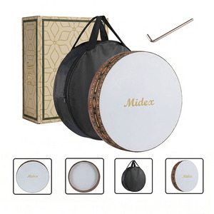 Midex BR-910 Professional Tunable Bendir Def <b>Drum</b> with Ergonomic <b>Hand</b> Grip and Carrying Bag - Product Image 2