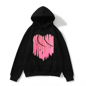 เสื้อฮู้ดดี้โอเวอร์ไซส์สตรีทแวร์ผ้าโพลีเอสเตอร์/คอตตอนเนื้อหนาคุณภาพพรีเมียม พิมพ์ลายพัฟ กันลม เป็นมิตรกับสิ่งแวดล้อม สำหรับผู้ชาย - Product Image 1