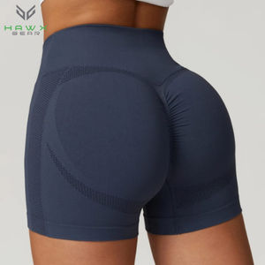 2025 nueva moda Venta caliente en forma de V de cintura alta Yoga entrenamiento ropa deportiva Leggings patrón sólido Cierre de cintura elástica - Product Image 4