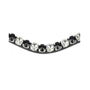 ขี่ม้า OEM ได้รับการยอมรับสีขาวเพชรมุก brow-band Bling หนังม้าสามชั้นการแสดงม้าเพชรที่มีคุณภาพสูง - Product Image 5