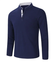 T-shirt pour homme de qualité supérieure, orienté vers l'exportation, personnalisable, décontracté, couleur unie, col en V, manches longues, coupe ajustée, 100% coton, respectueux de l'environnement