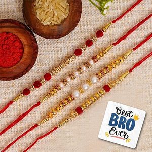 Rakhi cho anh trai | bhaiya | trẻ em và bhabhi với thiệp chúc mừng rakshabandhan đẹp | bhabhi rakhi | krishna - Product Image 2