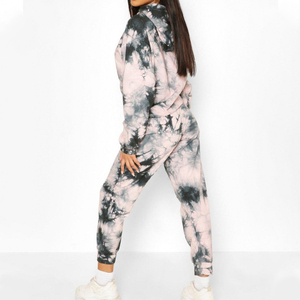 Survêtements à impression par sublimation de haute qualité pour femme ensemble pantalon de survêtement et sweat à capuche épais à impression personnalisée pour femme - Product Image 4