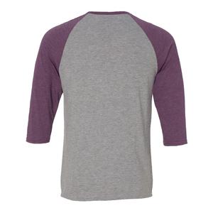 T-shirt en toile 100% coton à manches 3/4, séchage rapide, respirant, col rond, coupe classique pour femmes et hommes - Product Image 3