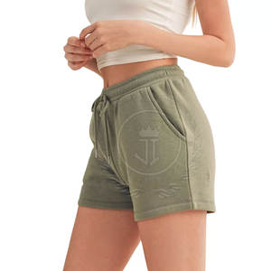 Shorts pour femmes de haute qualité respirants avec taille élastique en polyester/coton Couleurs et tailles personnalisables - Vente en gros - Product Image 2