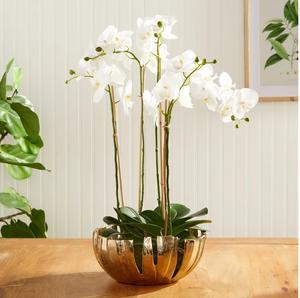 Indian Wholesale Handcrafted <b>Large</b> Decorative Aluminum <b>Bowl</b> with Gold Finished Used for Centerpiece Table Top Serving Dishes - Product Image 3