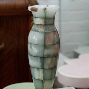 แจกัน100% โต๊ะหินหินอ่อนโอนิกซ์สไตล์ทันสมัยของตกแต่งบ้านดีไซน์ใหม่งานแต่งงานใช้ในชีวิตประจำวันขายส่งราคา - Product Image 2