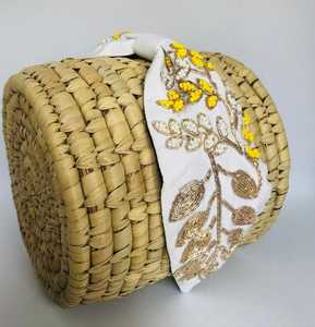 Poppy White All-Hand Beaded <b>Headbands</b> with Soft Cushioned Fit Easy to Wear and Embroidered - Product Image 2