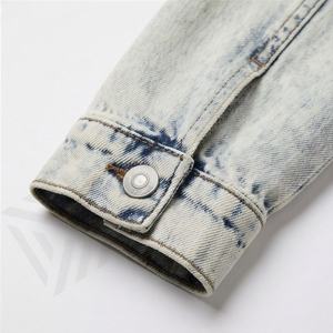 Veste en jean pour femme, doublure en laine et lin respirante, fermeture à boutons, manches longues, design tendance, taille XL, fabriquée pour l'automne et l'hiver - Product Image 6