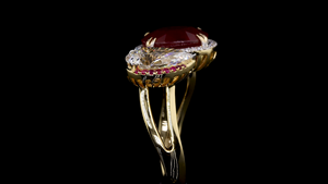 Anillo Solitario con Corte de Rubí y Pera para Mujer |   Joyería Fina para Fiestas |   Anillo de Aniversario y Regalo - Product Image 5