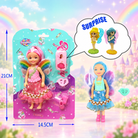 Cadeau promotionnel, poupée sirène surprise en plastique sous blister pour filles |   Prix en gros personnalisable, écologique, vente en gros