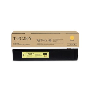 Cartouche de toner compatible jaune Toshiba TFC28, produit en poudre de couleur japonaise - Product Image 1