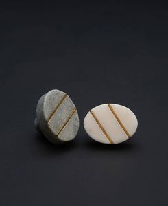Boutons en marbre Art Déco écologiques pour armoire, tiroir, meuble, quincaillerie - Décoration d'intérieur artisanale de qualité supérieure par Craft Exim - Product Image 1