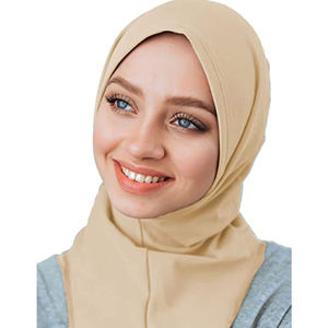 2025 musulmán básico de secado rápido ropa deportiva bufanda para la cabeza suave estiramiento interior malla Hijab en buena calidad transpirable precio barato - Product Image 5
