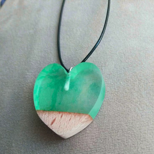 Best Charming Wood & <b>Resin</b> Unique Design Wholesale Pendant Type Necklace Black Chain Featuring Diamond and Pearl Religious Style - Product Image 1